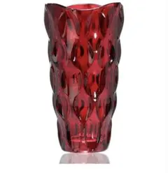 即購入⭕️ ガラス花瓶 レッド フラワーベース インテリア