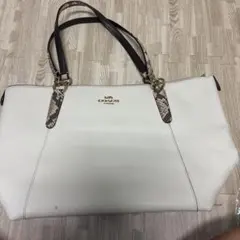 コーチ　トートバッグ　パイソン柄のサムネイル