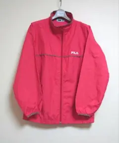 FILA ナイロンジャケット ピンク レオパード M 春秋 ジャンパー ブルゾンのサムネイル