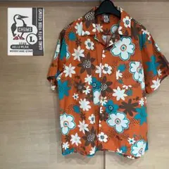 CHUMS チャムス アロハシャツ 花柄 オレンジ Lのサムネイル