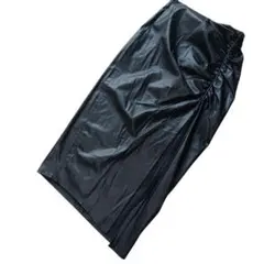 ザラ フェイクレザー タイトスカート S 黒 ギャザー スリット スタイルアップ