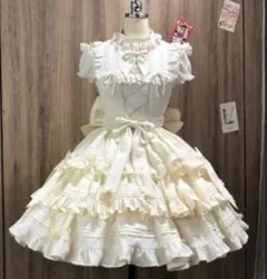 ロリータドレス フリル付き