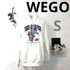 【訳あり美品A】WEGO トレーナー パーカー 長袖 白 S レディース