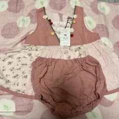 Souris 花モチーフ ミルキースーツ　90