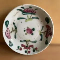 時代古作品❗】ベトナム古陶磁器 古安南 安南染付 双魚図 径14.4cm皿2
