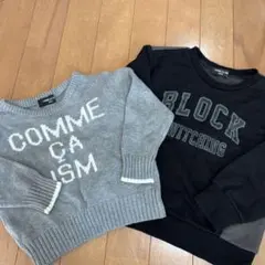COMME CA ISM & BLOCK SWITCHING トレーナー