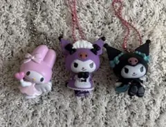 マイメロディ・クロミ ガチャガチャストラップ 3個セット