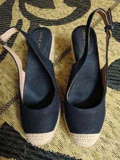 Cole Haan エスパドリーユ ウェッジサンダル ネイビー 7.5Bのサムネイル