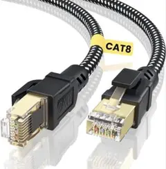 BUSOHE LANケーブル1M CAT8 有線lan フラット40Gbps