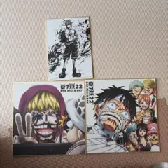 ONE PIECE 色紙 3枚セット
