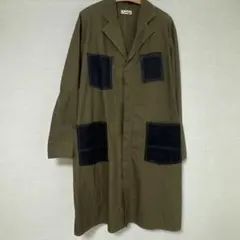 美品 CLASS コート 日本製 オリーブ×ネイビー 比翼のサムネイル