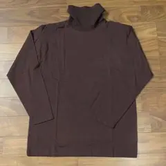 週末限定値下げ MCM ダークブラウン タートルネックカットソー レトロ 古着