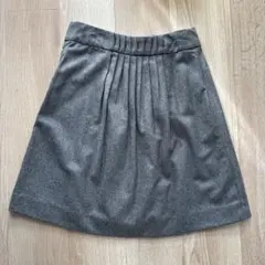 グレー 膝丈スカート