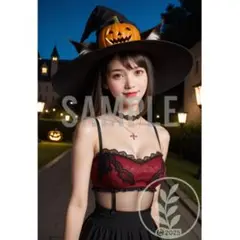 ハロウィン コスプレ 猫耳 ゴスロリ 小悪魔 魔女 AI 仮装 と5101310