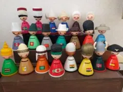 住友信託銀行　貯金箱２１個 レトロ 住友信託銀行昭和40年創立40周年貯金箱こけし風 : 昭和レトロ