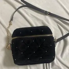 NICE CLAP ベロアキルティングバニティーショルダー　値下げ不可