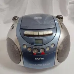 SANYO CDラジカセ PH-Z301 ブルー 動作確認済み レトロ家電のサムネイル