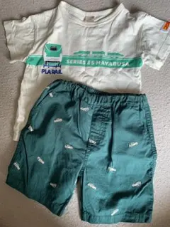 プラレール E5系はやぶさ Tシャツ ハーフパンツ セット　プティマインのサムネイル