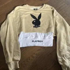 PLAYBOY クロップドトレーナー 150