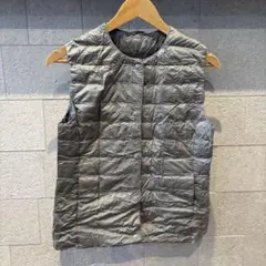 ウルトラライトダウン　ダウンベスト　ベスト　グレー M