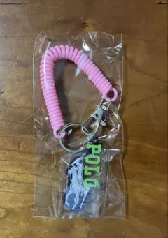 【非売品】POLO ラルフローレン　キーホルダー ピンク　ノベルティ