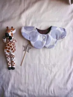 ▼ハンドメイド▲付け襟みたいなふわふわ花びらスタイ♡