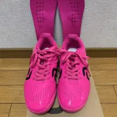 【andro】クロスステップ プロ卓球シューズ ネオンピンク　23.5センチ
