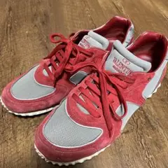 VALENTINO 28.5cm スニーカー レッド/グレーサイズ44