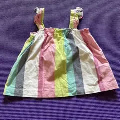 baby GAP マルチストライプ ノースリーブ ワンピース 4歳のサムネイル