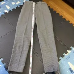 【グローバルワーク】レディース　スラックス白黒チェック　パンツ　ストレッチ　美品