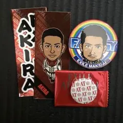 AKIRA MAKIDAI ATSUSHI 千社札缶バッジセット