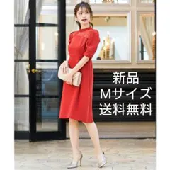 niana デコルテレース ハイネック ワンピース テラコッタ 新品 未使用