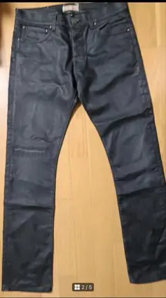 ブラック ストレートデニム メンズ