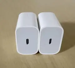 アップル 純正 20W USB-C充電器 2個セット ホワイト