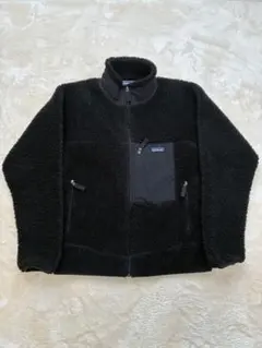 【希少品】patagonia オールブラック フリースM レトロX