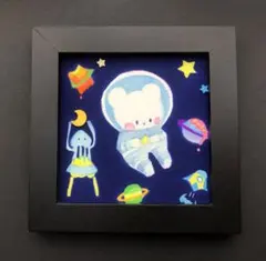 オリジナル手描きイラスト 宇宙旅行