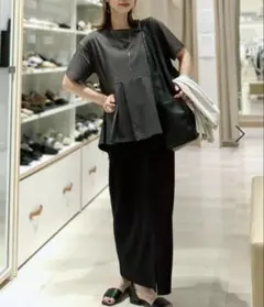 スゴラクストレッチIラインスカート