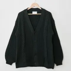ADAM ET ROPE’ アダムエロペ ケーブルオーバーサイズカーディガンのサムネイル