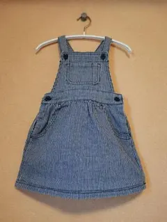 babyGap ストライプオーバーオールワンピース 2Y