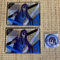 J1コラボ にじさんじ 長尾景 アクリルブロック 缶バッジセット