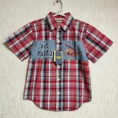 130サイズ オシュコシュビゴッシュ　半袖チェック柄シャツ