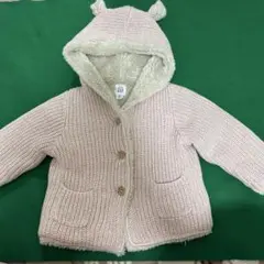 baby GAP ピンク ニットコート 6-12ヶ月