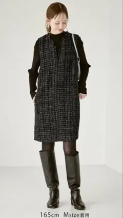 新品タグ付き ROPE PICNIC ツイードジャンパースカート M