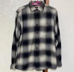 UNIQLO ユニクロ フランネルチェックシャツ オフホワイトSサイズ