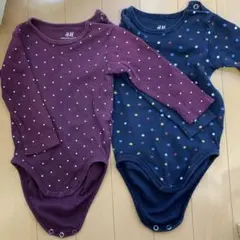 【H＆M】長袖ロンパース （サイズ6-9M）