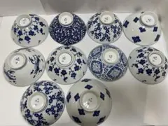 天保三年正月 墨書古桐箱入り 市松丸窓山水染付 蓋付茶碗セット茶碗20客蓋19個 天保三年正月 墨書古桐箱入り 市松丸窓山水染付 蓋付茶碗セット茶碗20