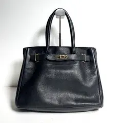 【極上美品✨】シータパランティカ　トートバッグ　シボ革　ブラックのサムネイル