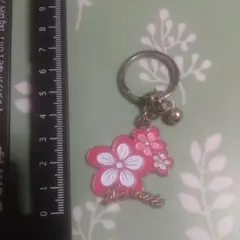 ハワイ土産 花型キーホルダー ピンク