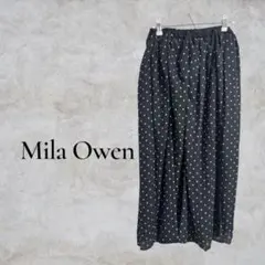 【値下げ中】美品 Mila Owen スカート M ウエストゴム ブラック