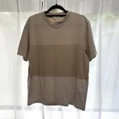 THE SHOP TK ベージュ ストライプ Tシャツ M